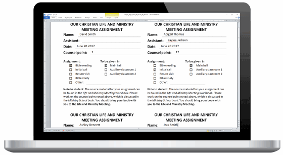 OCLM Web Slips